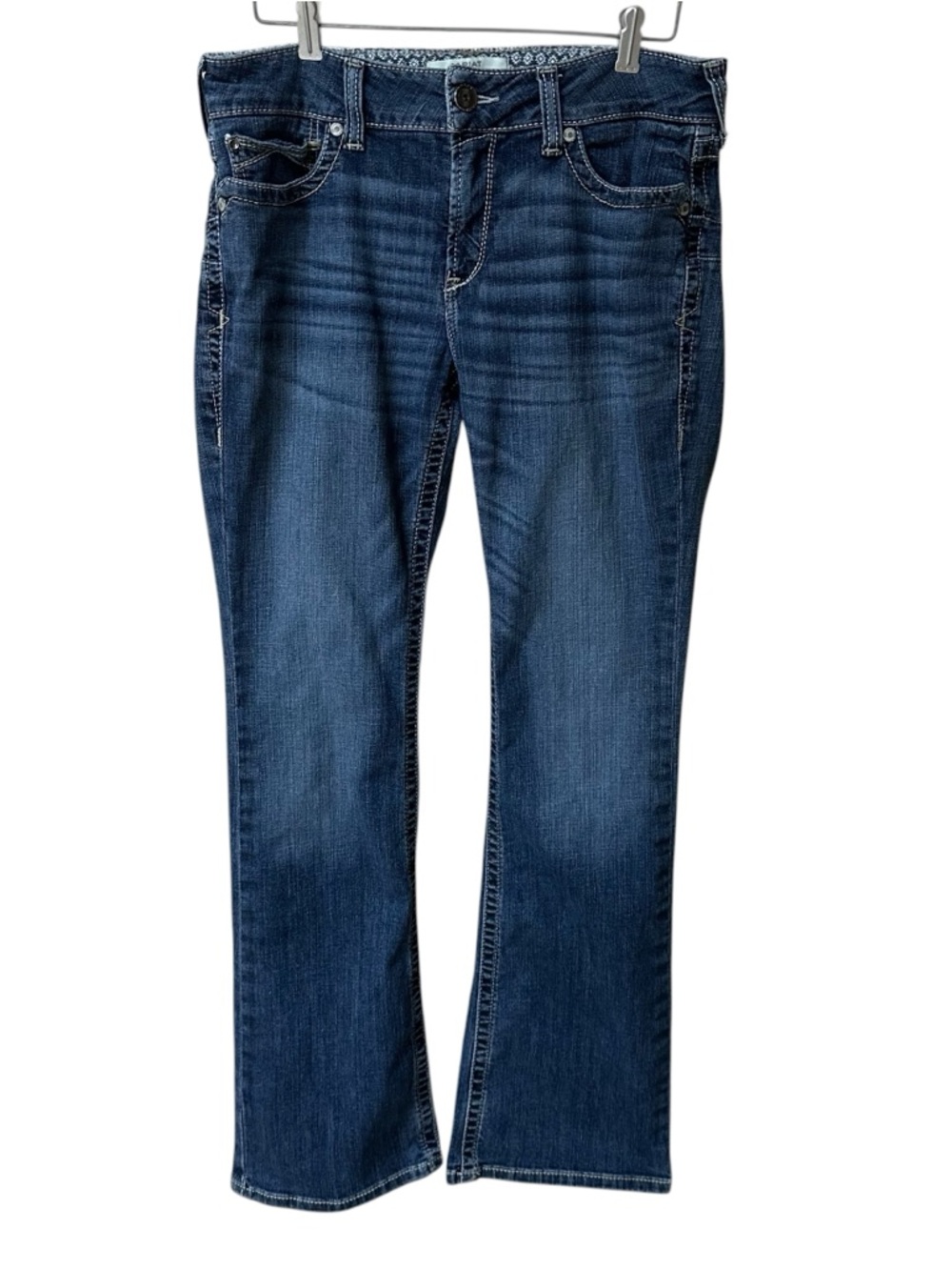 Ariat Women's REAL Perfect Rise Halyn Boot Cut Jeans 31 L - Picture 3 of 10
